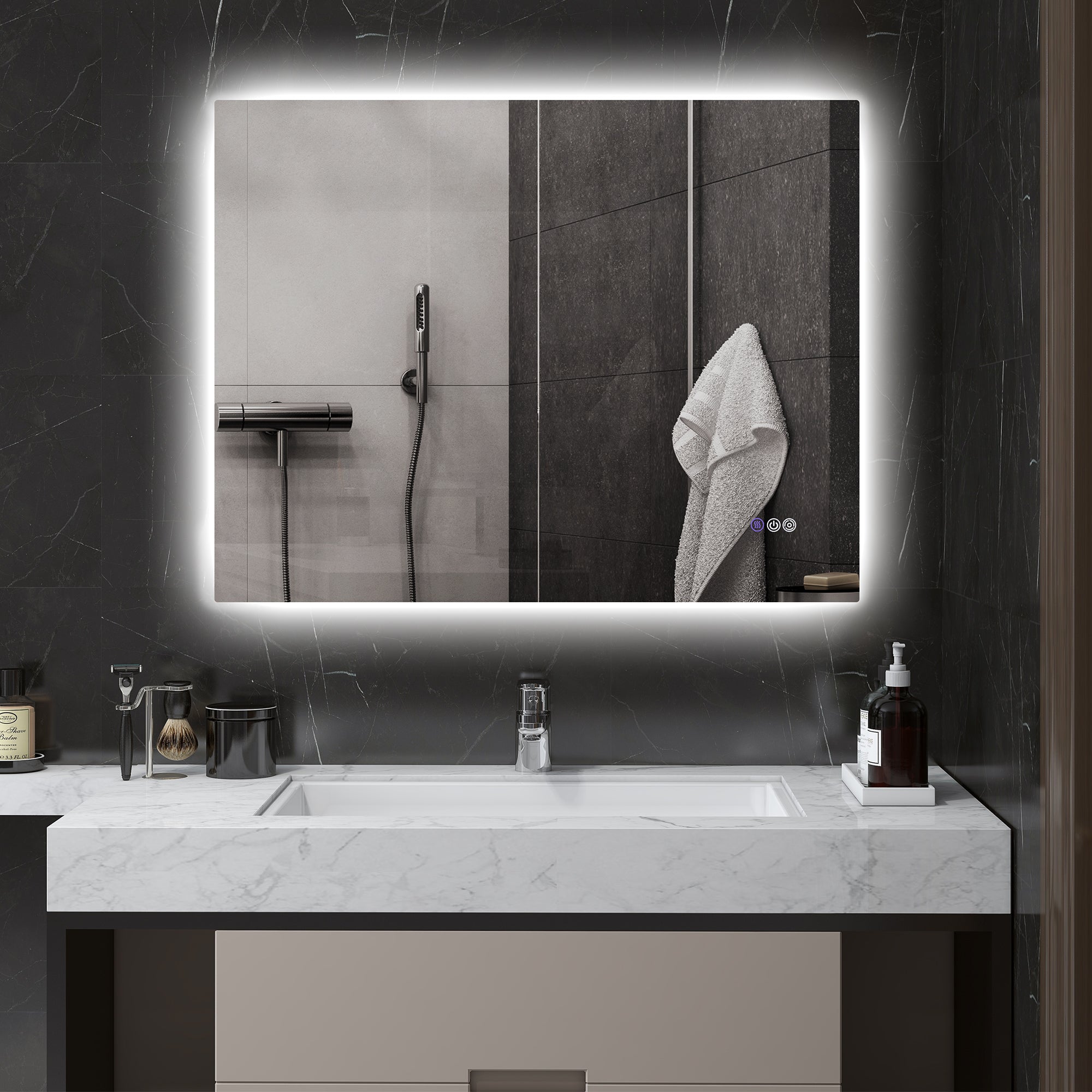 Backlit Anti-Fog Bathroom Mirror