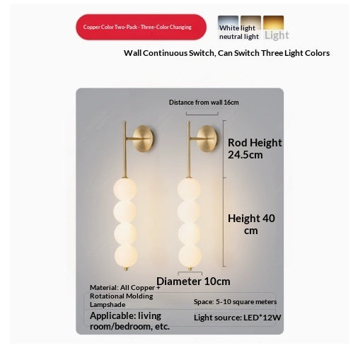 Bedside Wall Lamp Bedroom Atmosphere