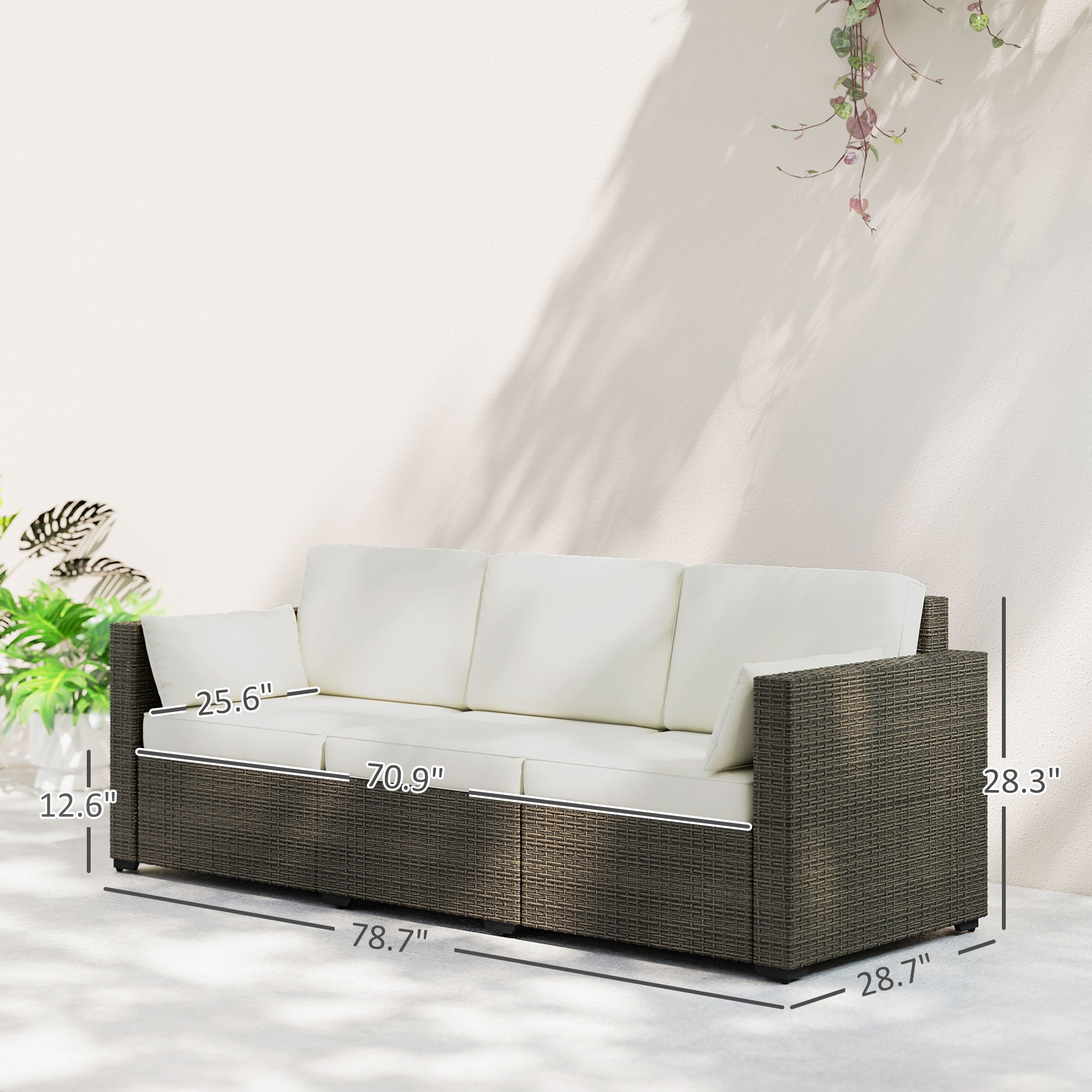PE Rattan Outdoor Sofa