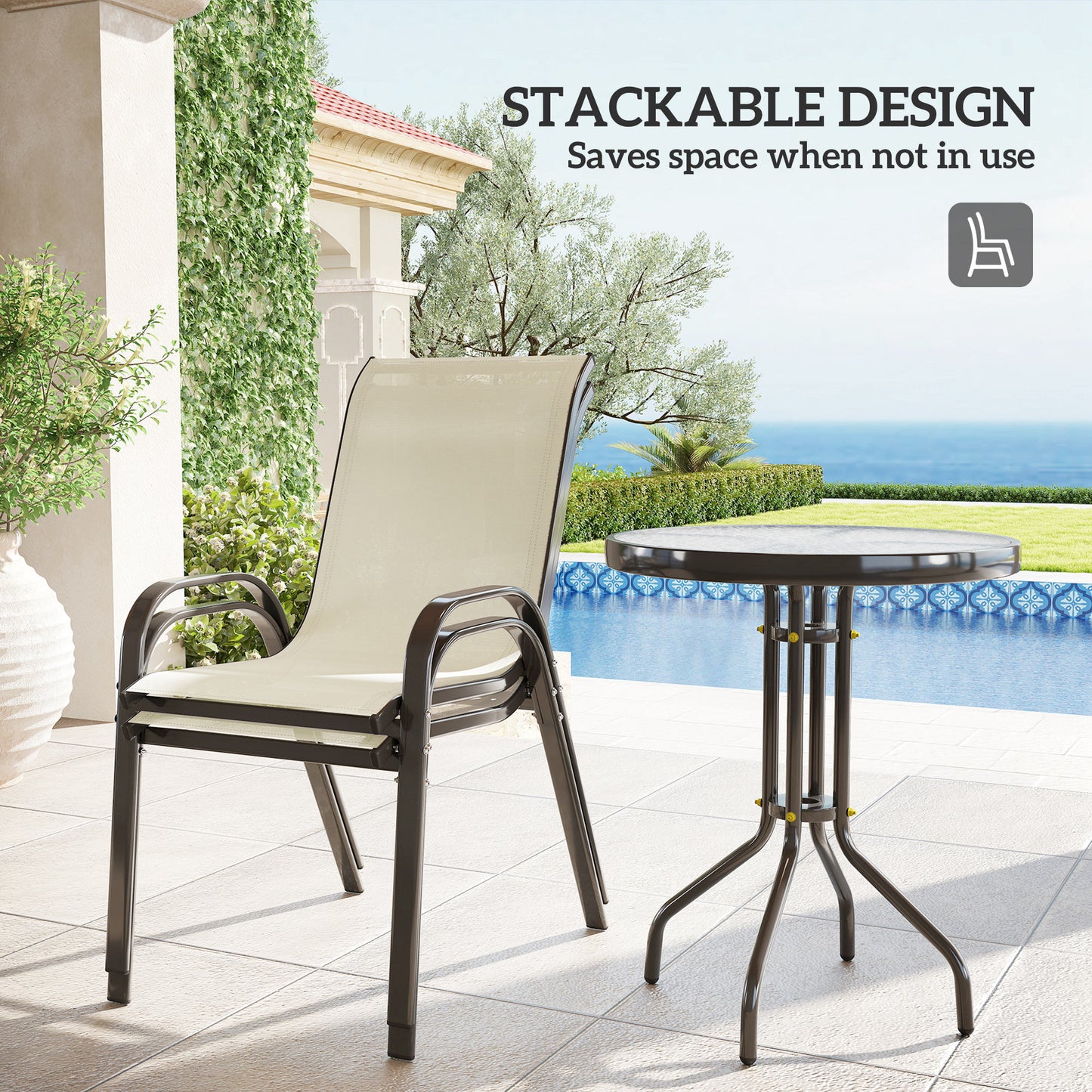 3 Pieces Bistro Set