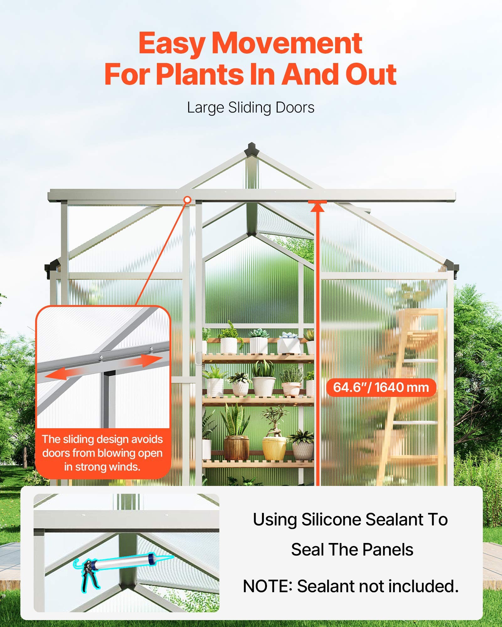 Aluminum Polycarbonate Greenhouse