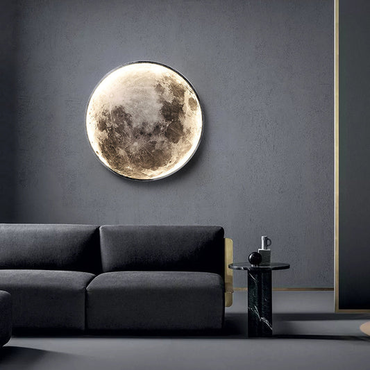 Moon Wall Bedroom Bedside Living Room Background Wall Decorative Lamp