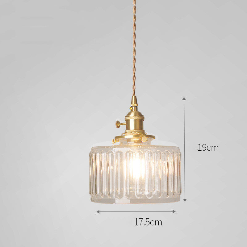 Cafe Brass Glass Chandelier