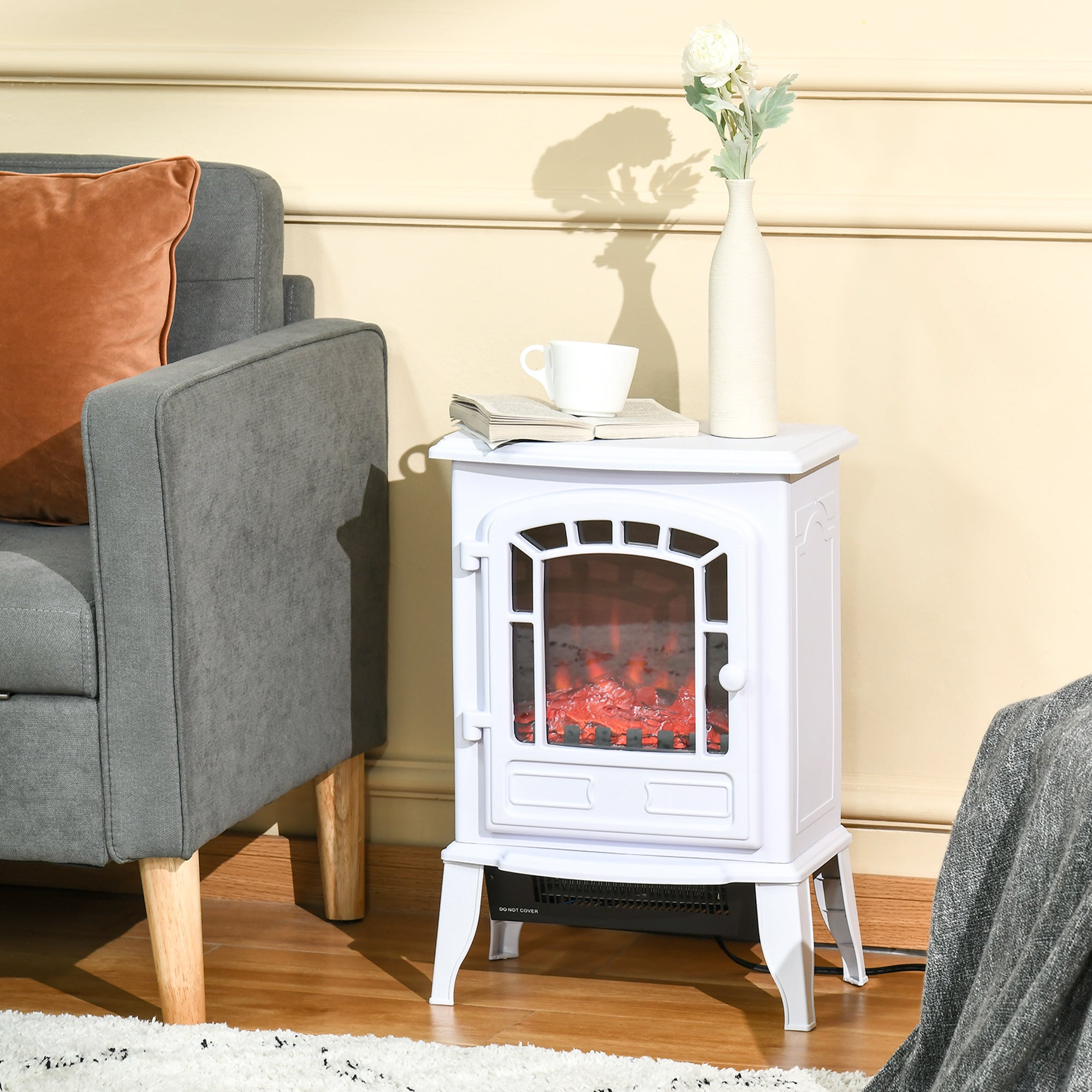Freestanding Electric Fireplace Heater