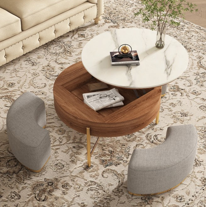 Black Extendable Nesting Table