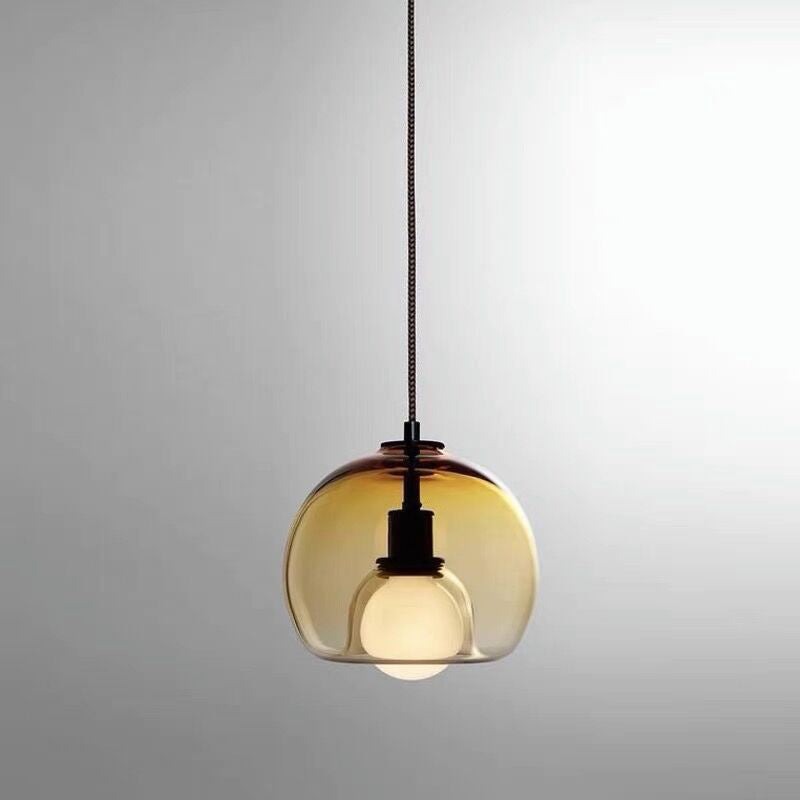 Dining Room Chandelier Modern Minimalist Creative Bedroom Bedside Glass Chandelier