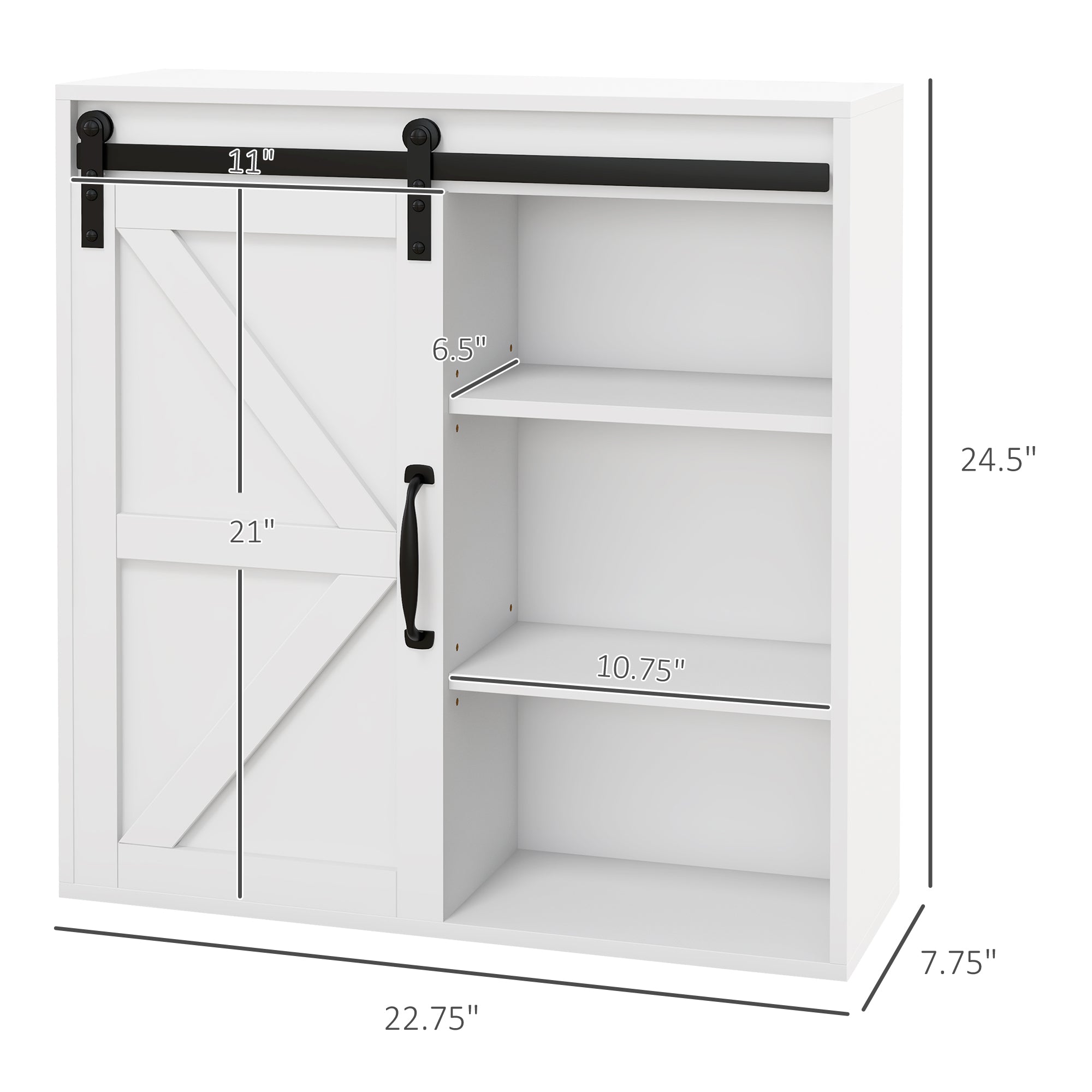 White Modern Medicine Cabinet