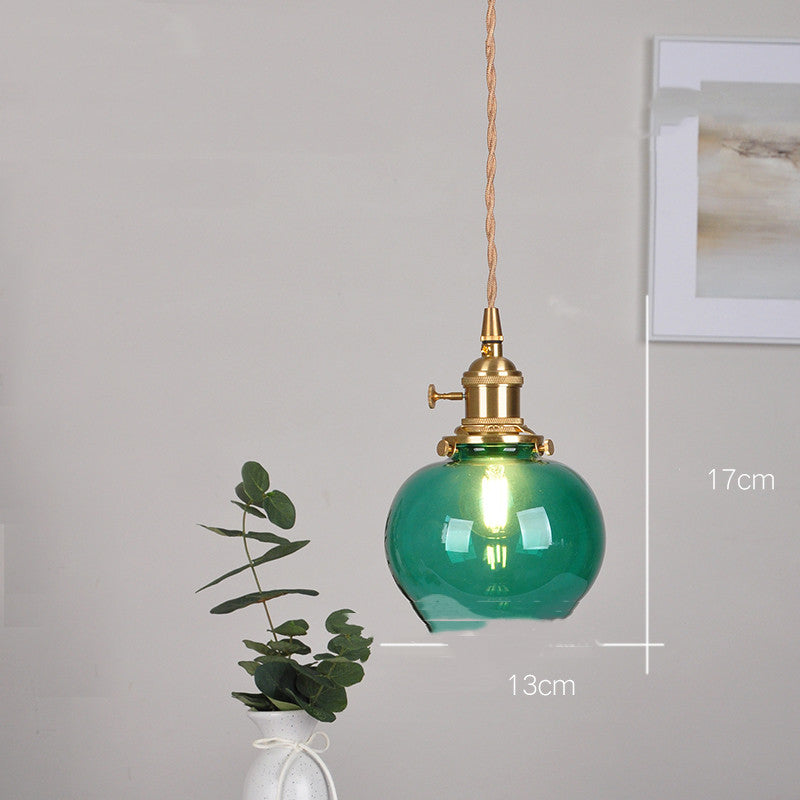 Cafe Brass Glass Chandelier