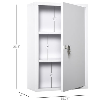 Wall Mount Medicine Cabinet 3 Tier Emergency Box for Bathroom Kitchen
