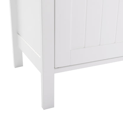 White Double Door Bathroom Cabinet