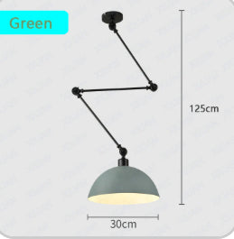 Modern Simple Personality Adjustable Light Creative Nordic Dining Room Bar Bedroom Bedside Collapsible Single-head Droplight