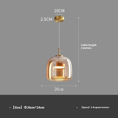 Nordic Glass Jellyfish Modern Minimalist Art Chandelier