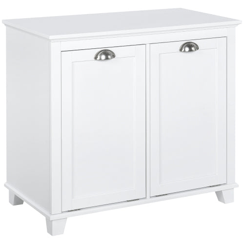 White Tilt-Out Laundry Cabinet Compact MDF