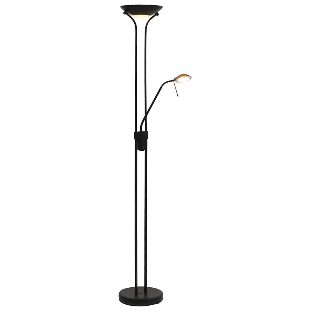 Modern LED Floor Lamp Black Dimmable Warm White
