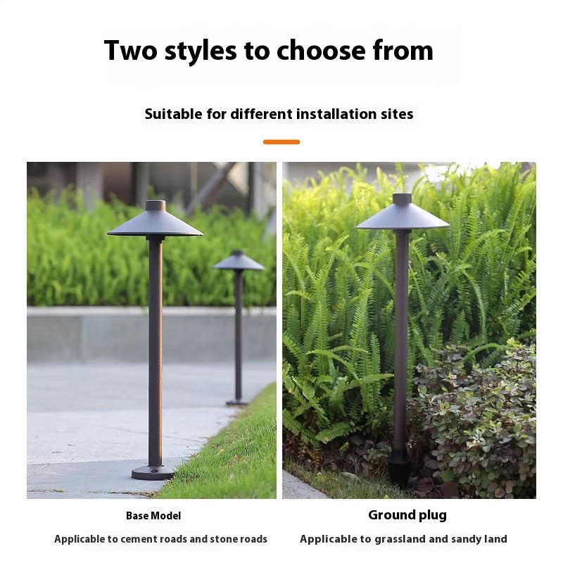 Brown Outdoor Floor Lamp