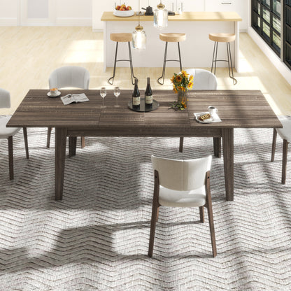 Dining Table,106.3 In Large Extendable Kitchen Table