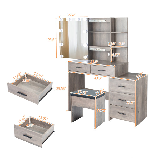 White Modern Vanity Table