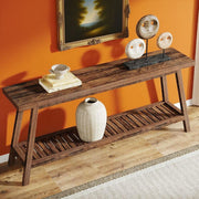 Vintage Wood Console Table