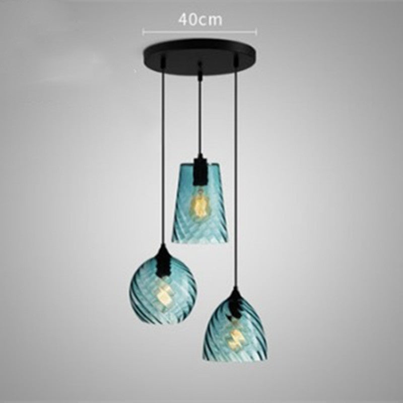 Glass Minimalist Bar Chandelier