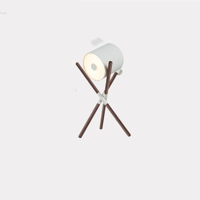 Wood Tripod Floor Lamp