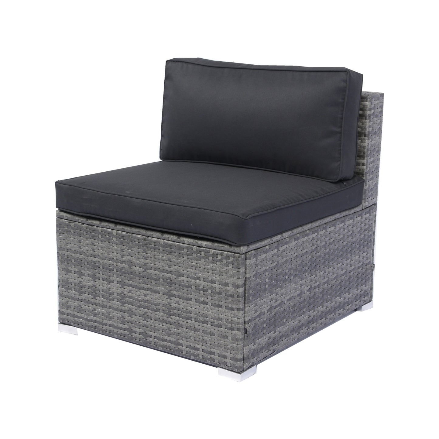 7-Piece Patio Set W Retractable Canopy   Wicker Rattan Sectional Sofa