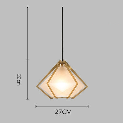 Postmodern Stained Glass Dining Room Chandelier