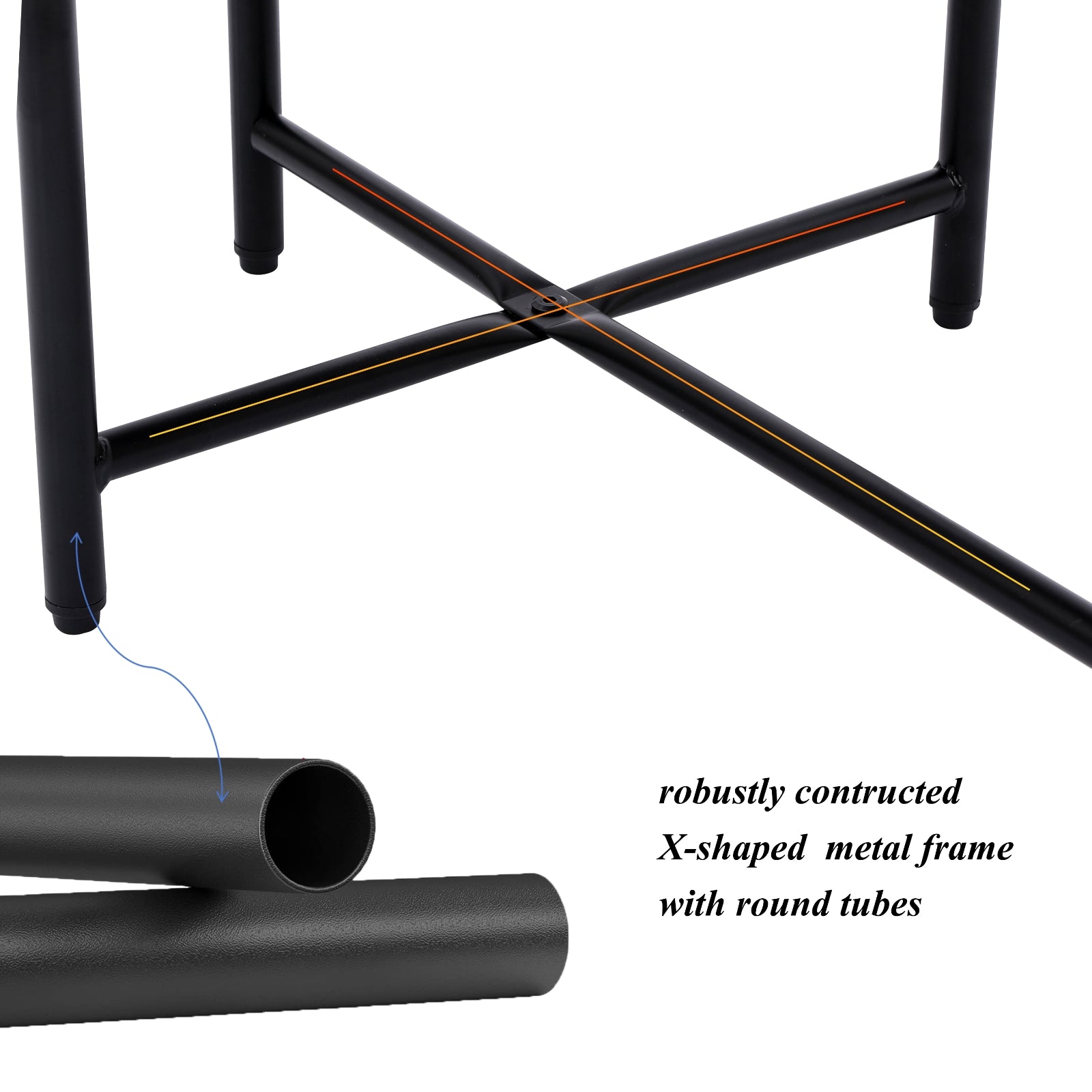 Metal Oval End Table