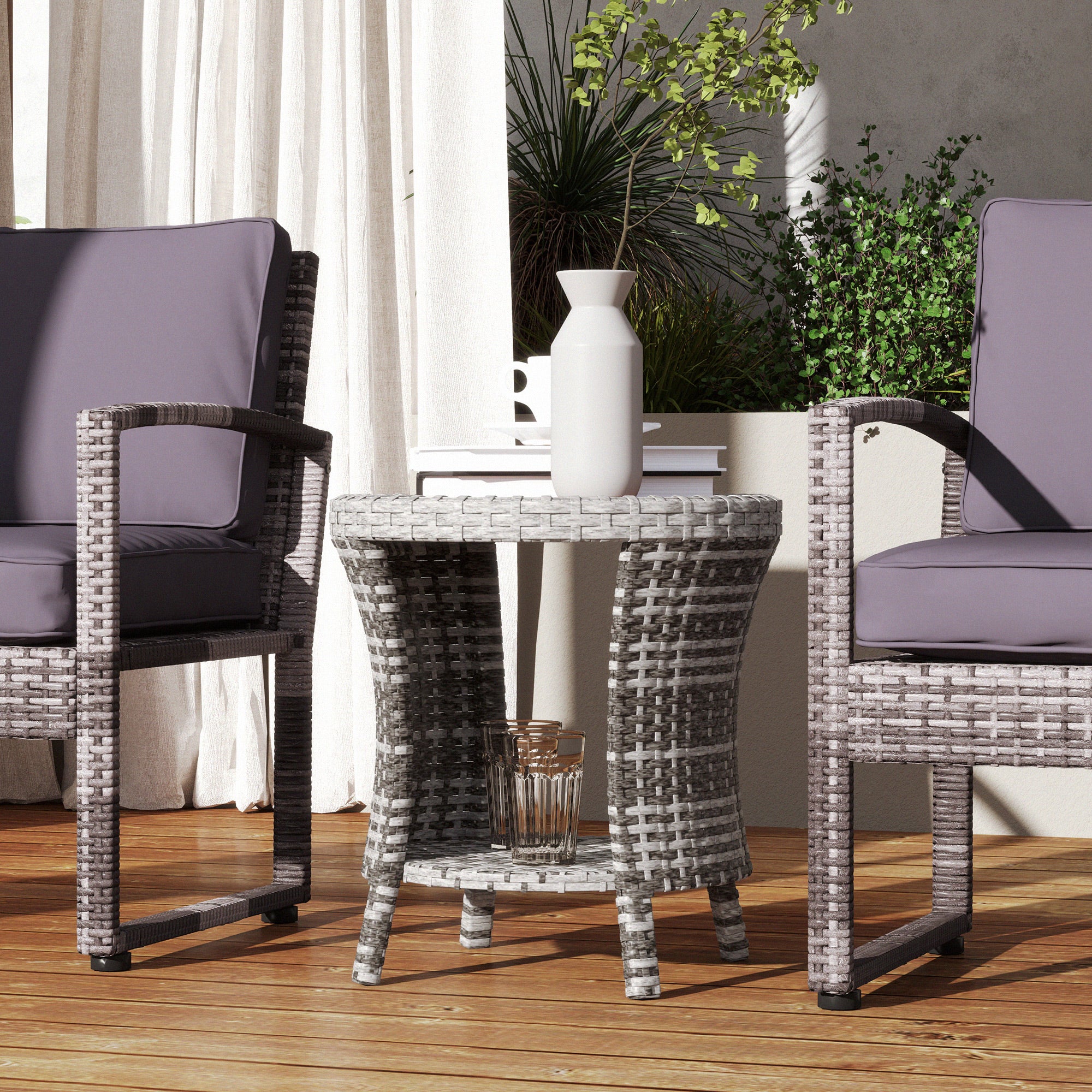 Compact Patio Coffee Table