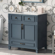 Blue Vanity Ceramic Sink