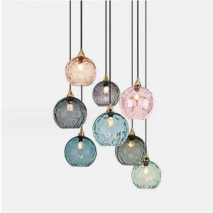 Modern Minimalist Lamp Bedroom Creative Glass Chandelier