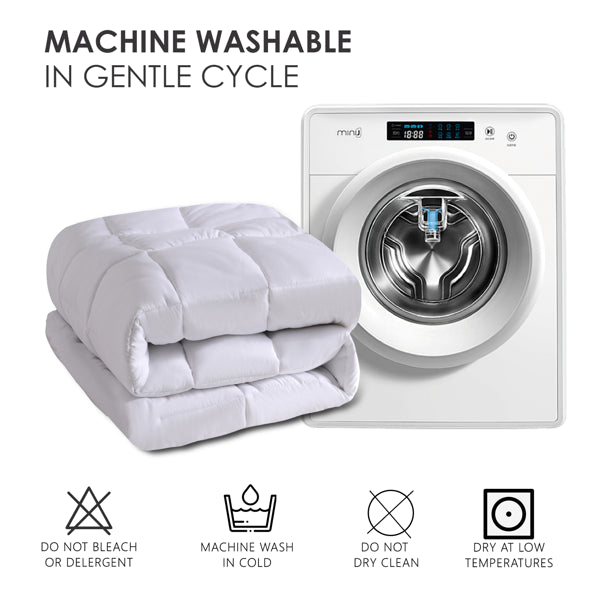 White Oversized Checkered Quilted Plump Duvet Adorable Cozy Design For All Genders' Bedrooms. Hotel & Guesthouse Compatible. Fits Single/double Beds With Extra Warmth. The Perfect Christmas Gift.