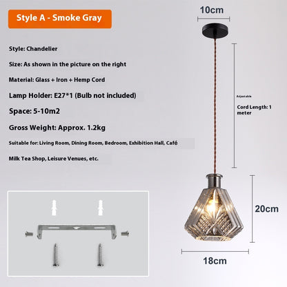 Bedroom Bar Entrance Bar Hotel Homestay Simple Wine Bottle Glass Chandelier