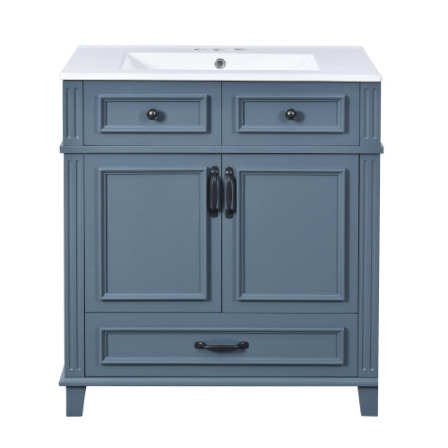 Blue Vanity Ceramic Sink