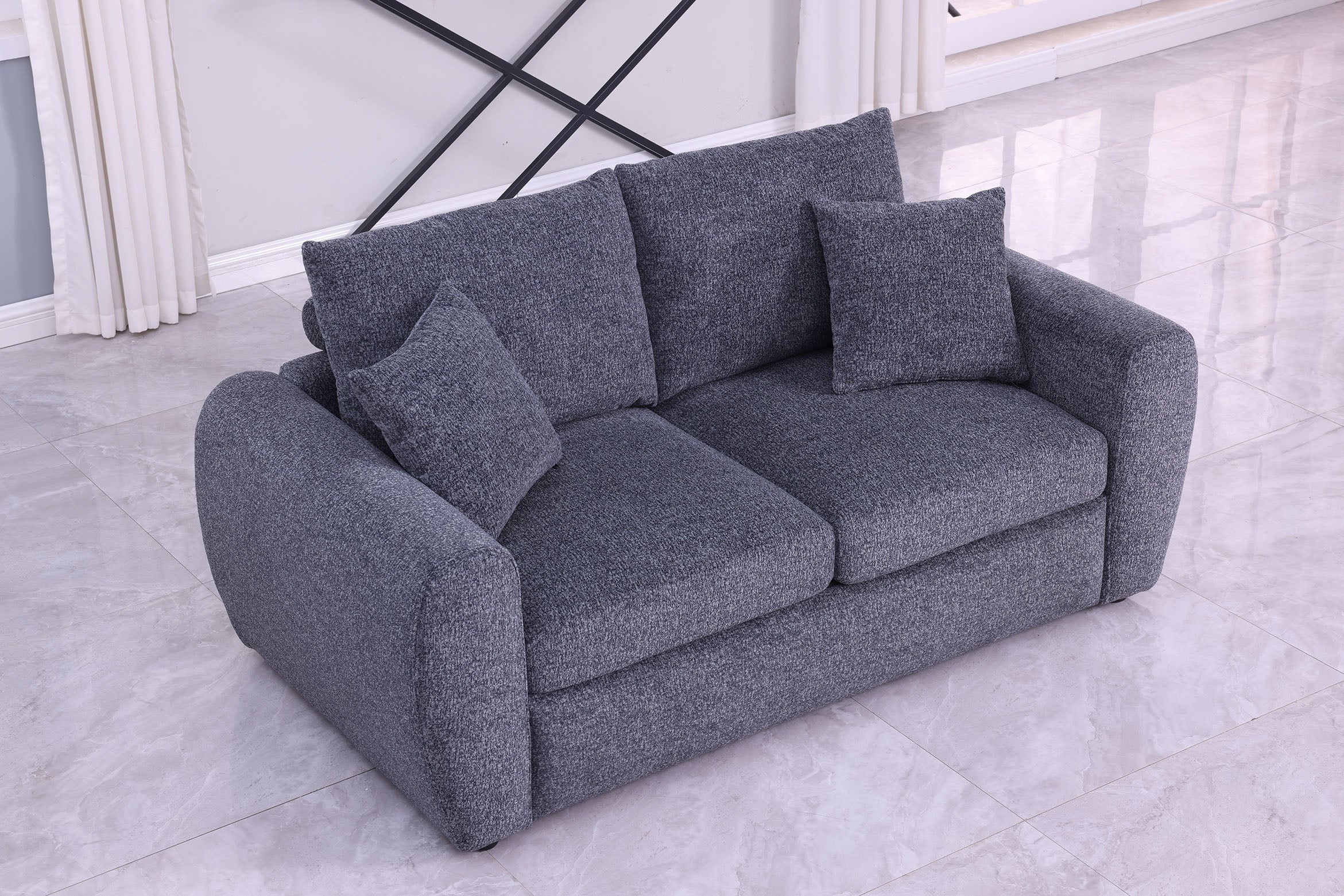 Grey Compressed Sofa