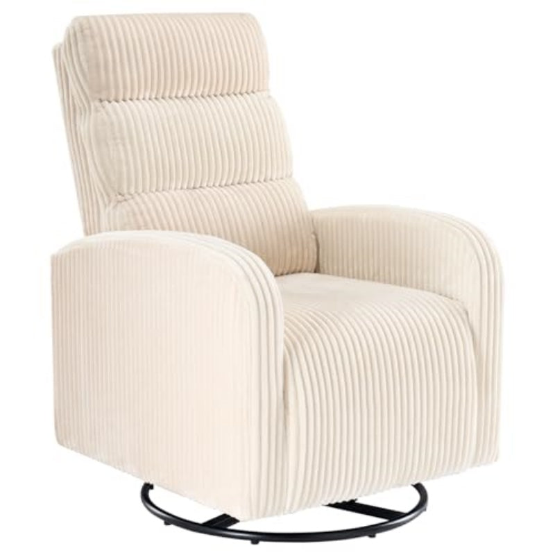 Blue Velvet Rotating Chair