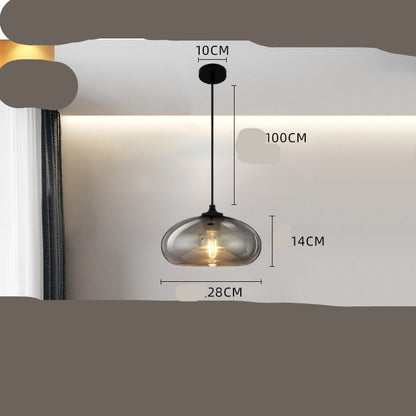 Nordic Creative Glass Chandelier Cafe