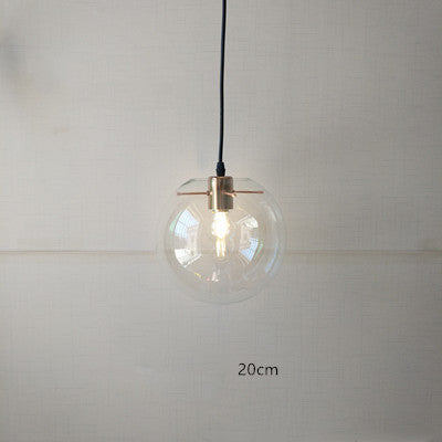 Nordic Postmodern Minimalist Transparent Glass Chandelier
