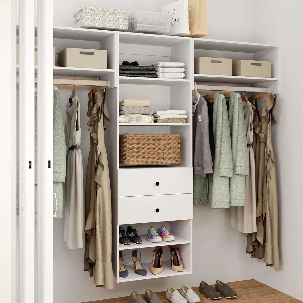 Wood Armoire Closet Organizer System Bedroom