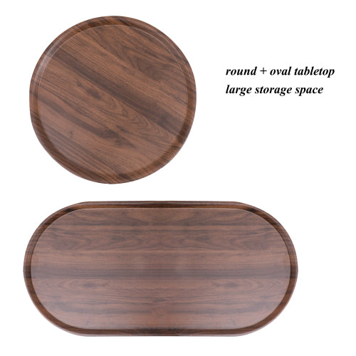Walnut Metal Coffee Table