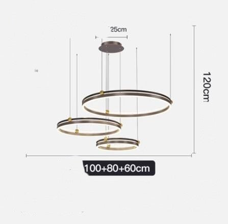 Brushed Aluminum Fish Chandelier