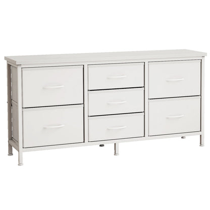 Drawer Dresser For Bedroom, Drawers With Wooden Top Metal Frame