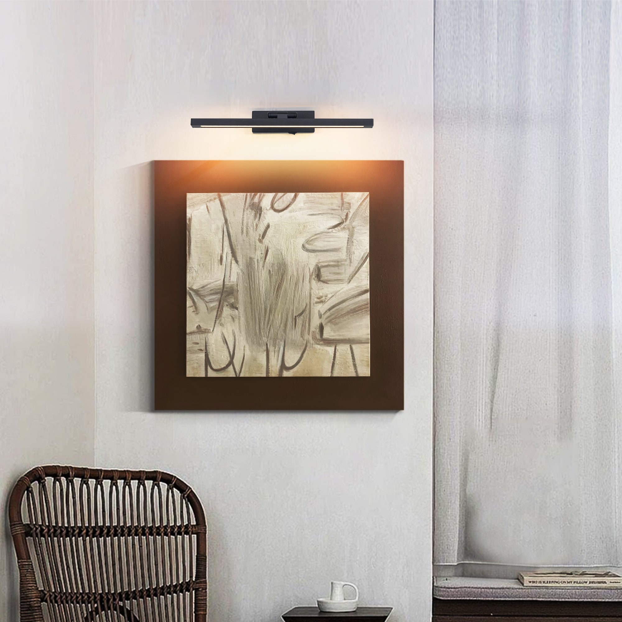 Black Remote-Control LED Picture Light