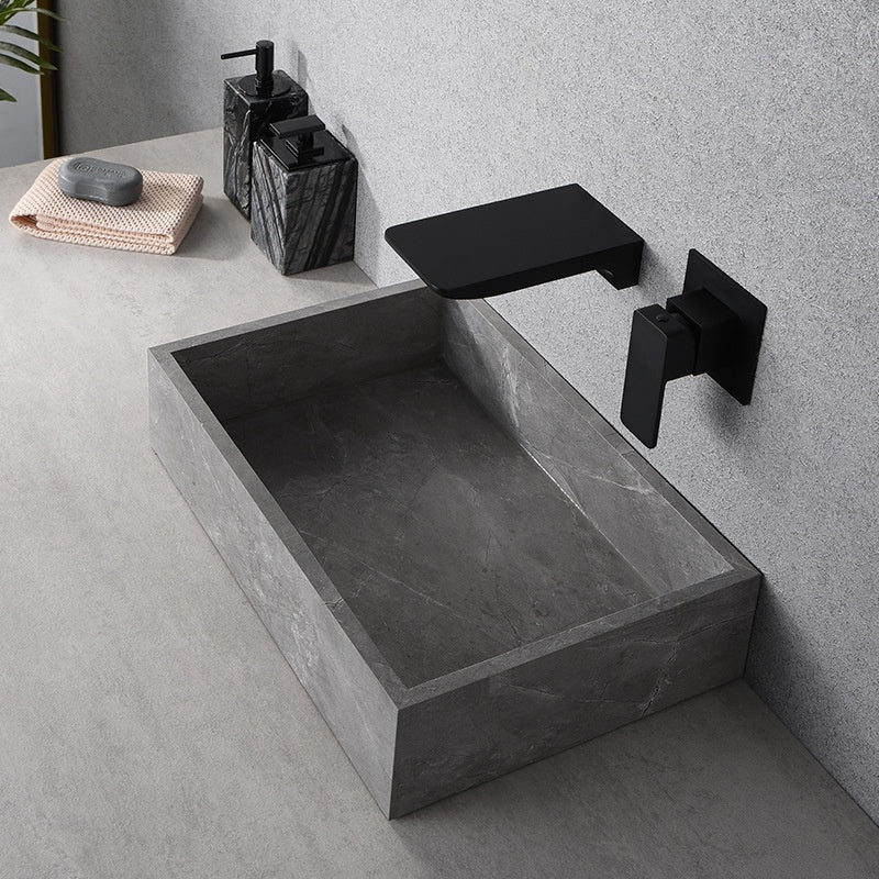 Embedded Inter-platform Basin Copper Faucet