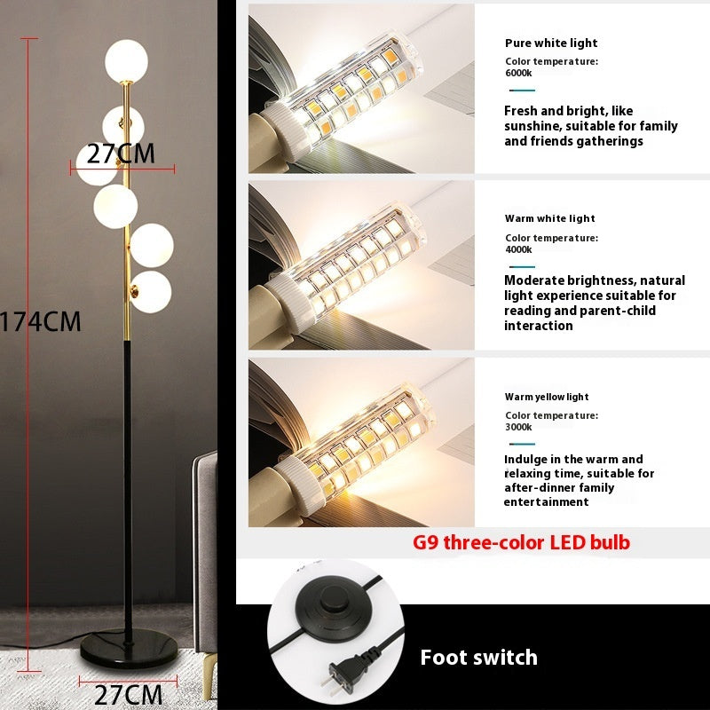 Black Ribbon Floor Lamp