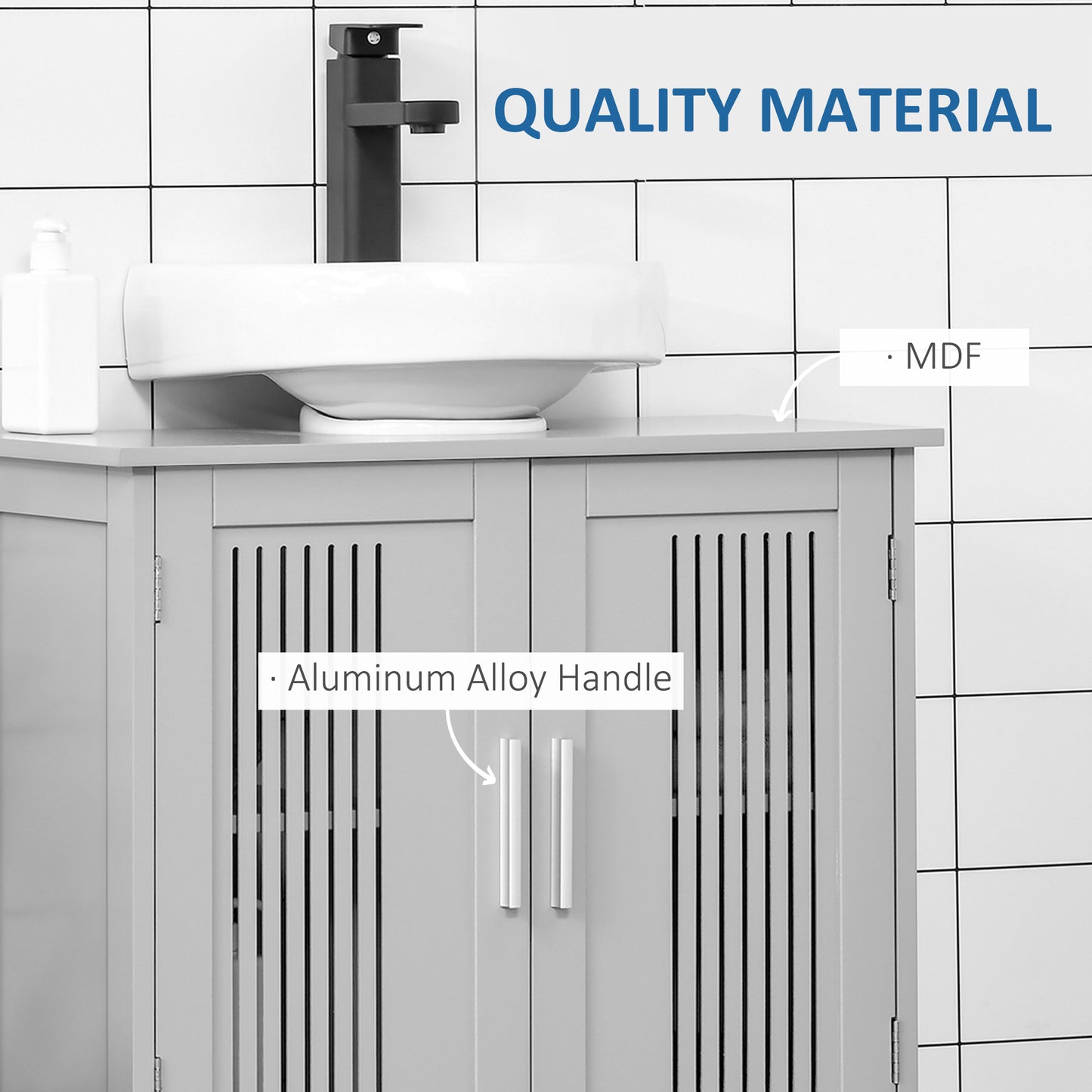 Under Sink Pedestal Storage Bathroom Cabinet