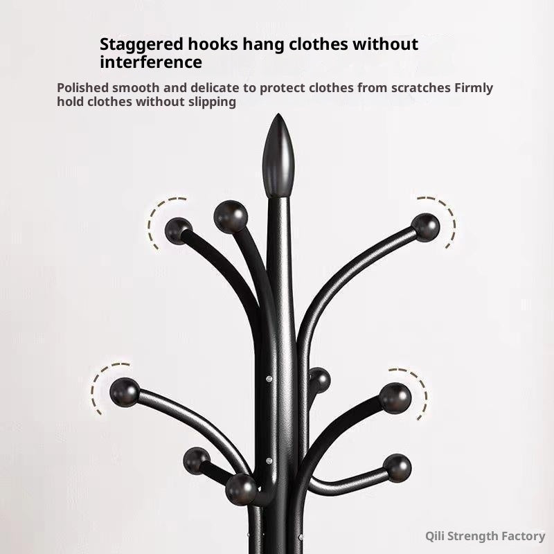 Iron Coat Rack Floor-standing Bedroom Hanger Vertical Simple