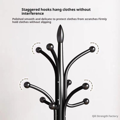 Iron Coat Rack Floor-standing Bedroom Hanger Vertical Simple