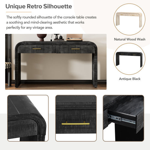 Black Vintage Console Table