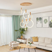 Wooden Ring Pendant Lamp