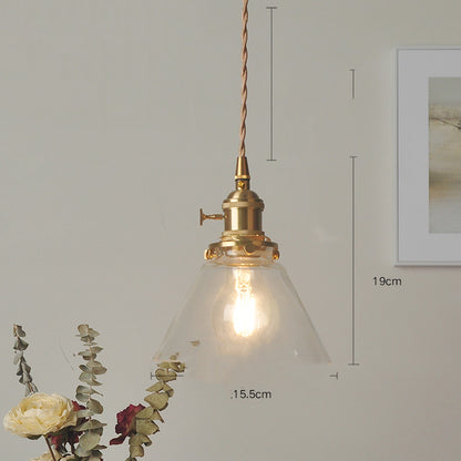 Cafe Brass Glass Chandelier